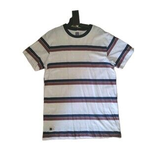 LIRA Striped T Shirt Men’s XL Short Sleeve Crew Neck Streetwear Tee New w/ Tags